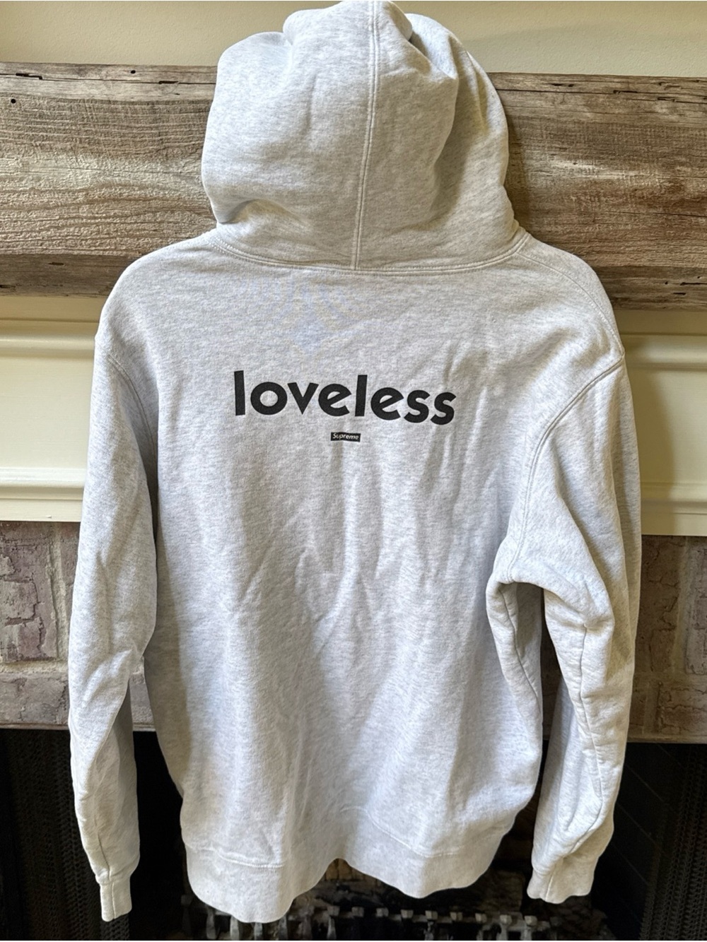 Rare Supreme x My Bloody Valentine -"Loveless" Hoodie Gray Sz M Graphic Pullover - Picture 5 of 12